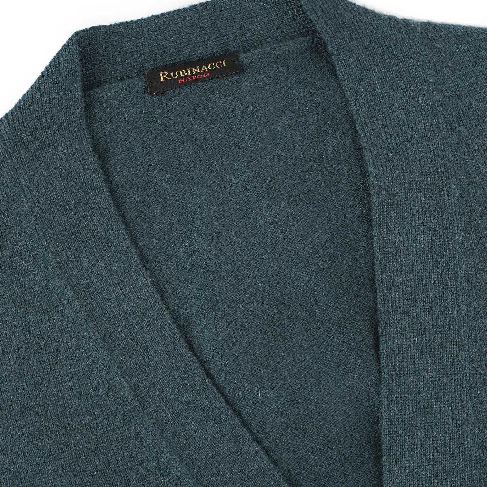 Rubinacci Gilet in cashmere verde In Vendita