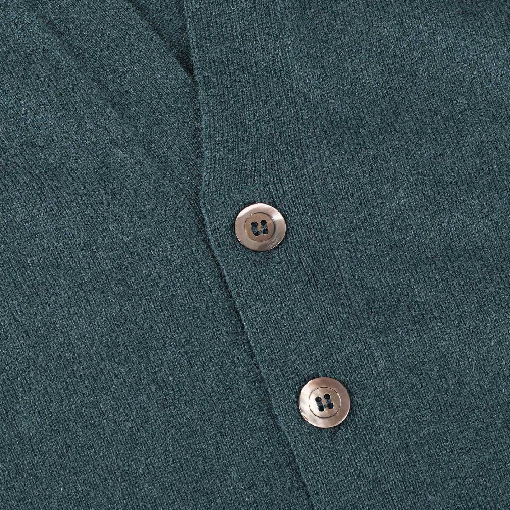 Rubinacci Gilet in cashmere verde In Vendita