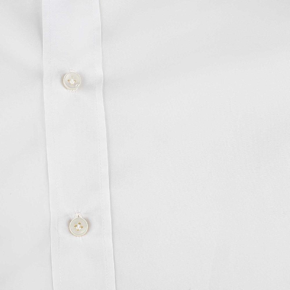 Rubinacci Camicia in cotone bianca polsi gemelli In Saldo