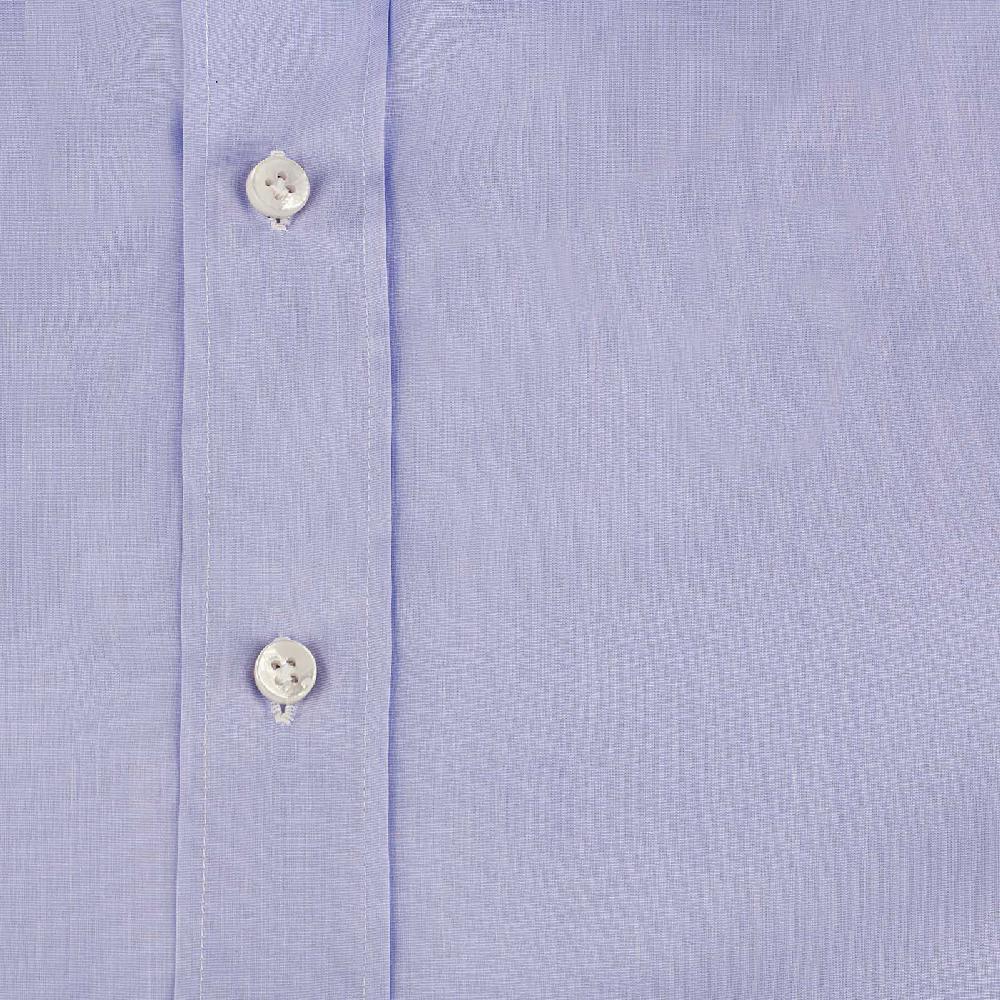 Rubinacci Camicia in cotone azzurra polsi gemelli Nuova