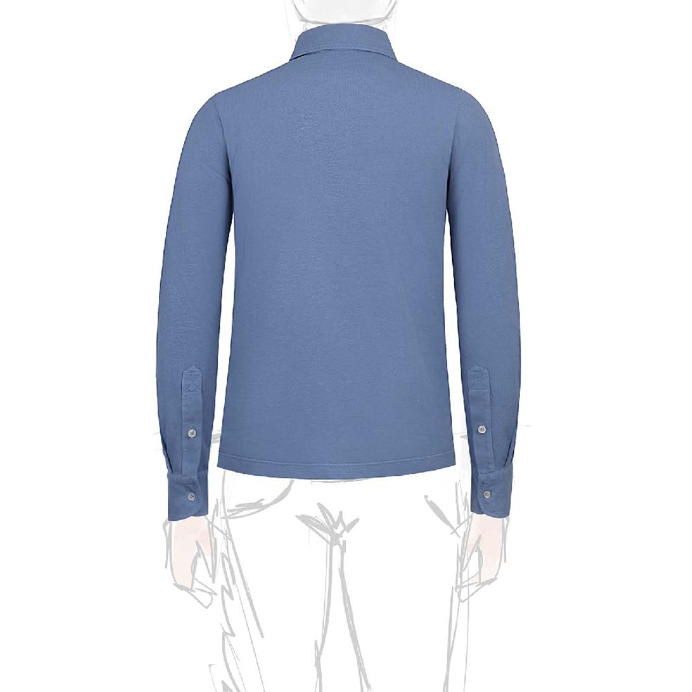 Rubinacci Camicia in piquet jeans Moda