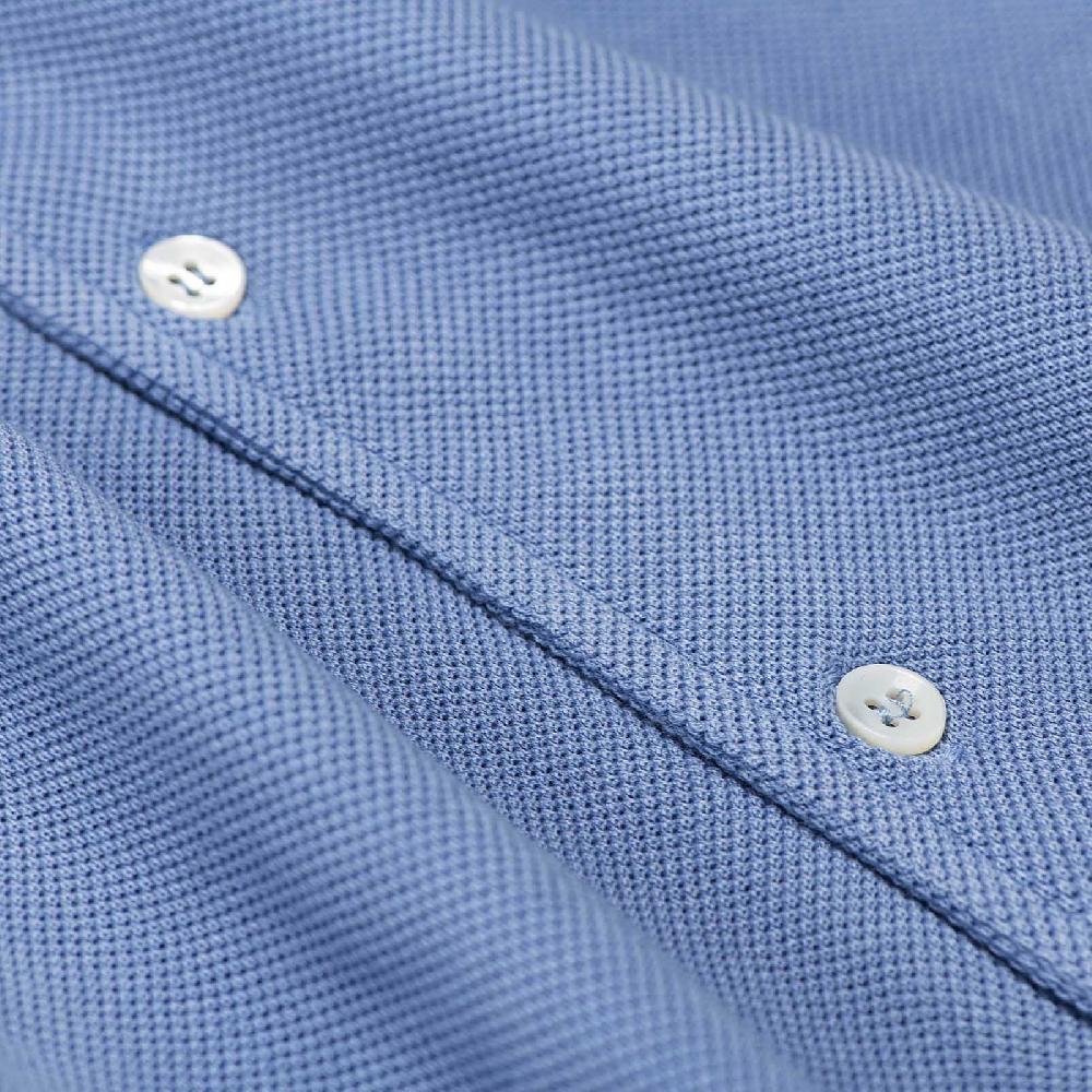 Rubinacci Camicia in piquet jeans Moda