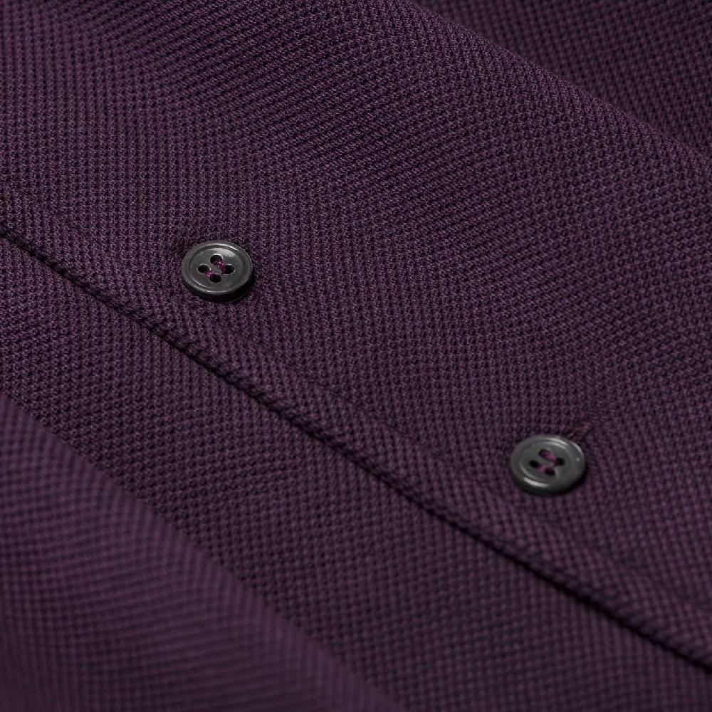 Rubinacci Camicia in piquet vino 2025