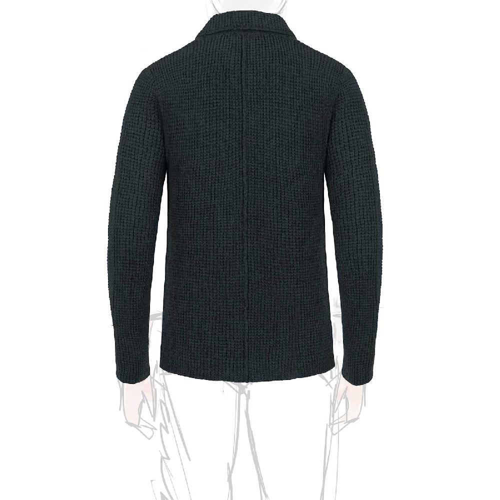 Rubinacci Cardigan cashmere verde scuro Italy