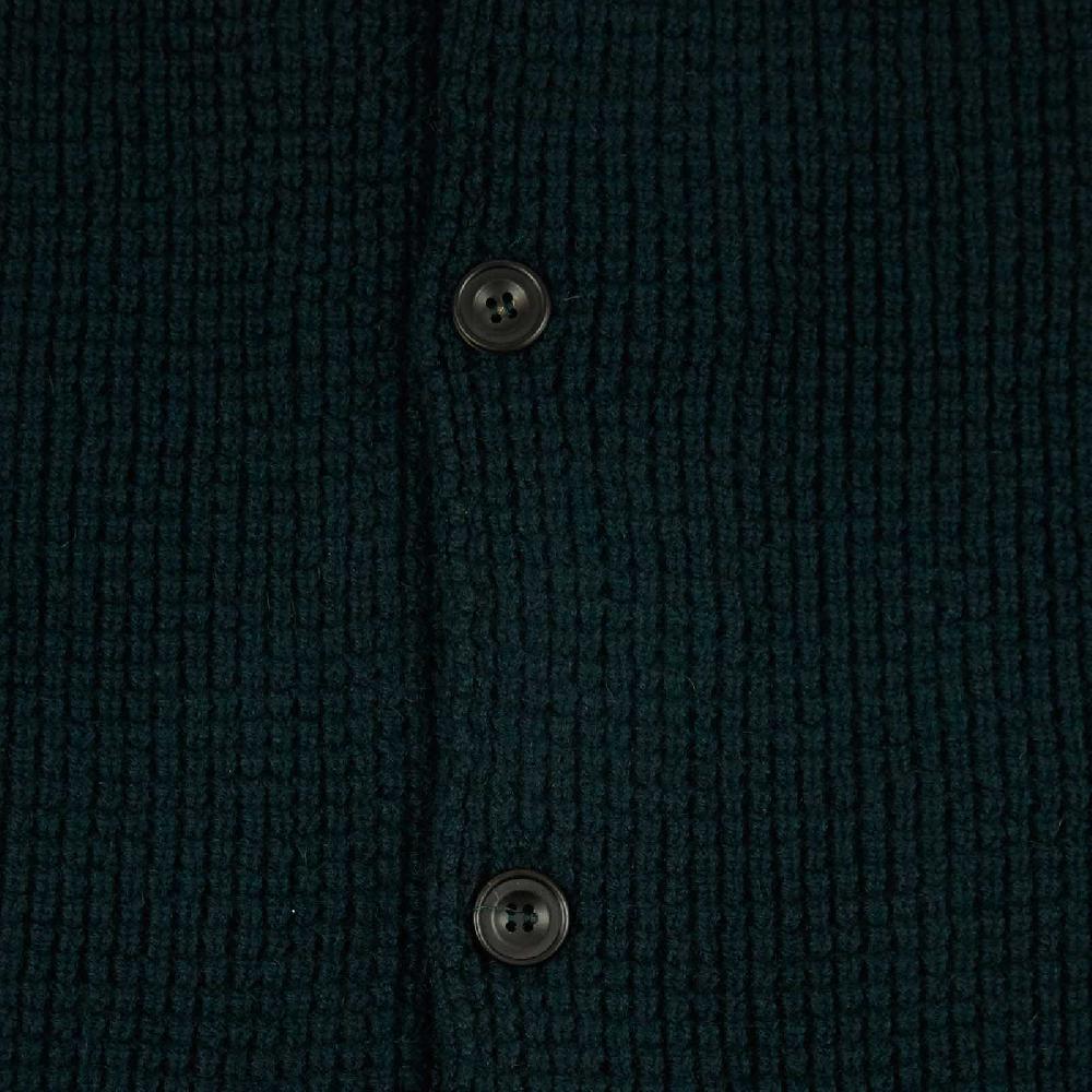 Rubinacci Cardigan cashmere verde scuro Italy