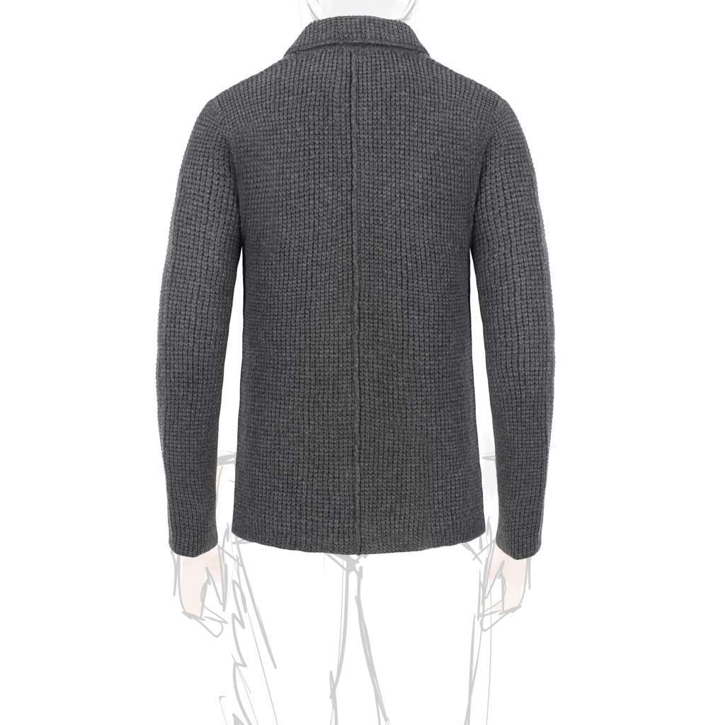 Rubinacci Cardigan cashmere grigio Italia