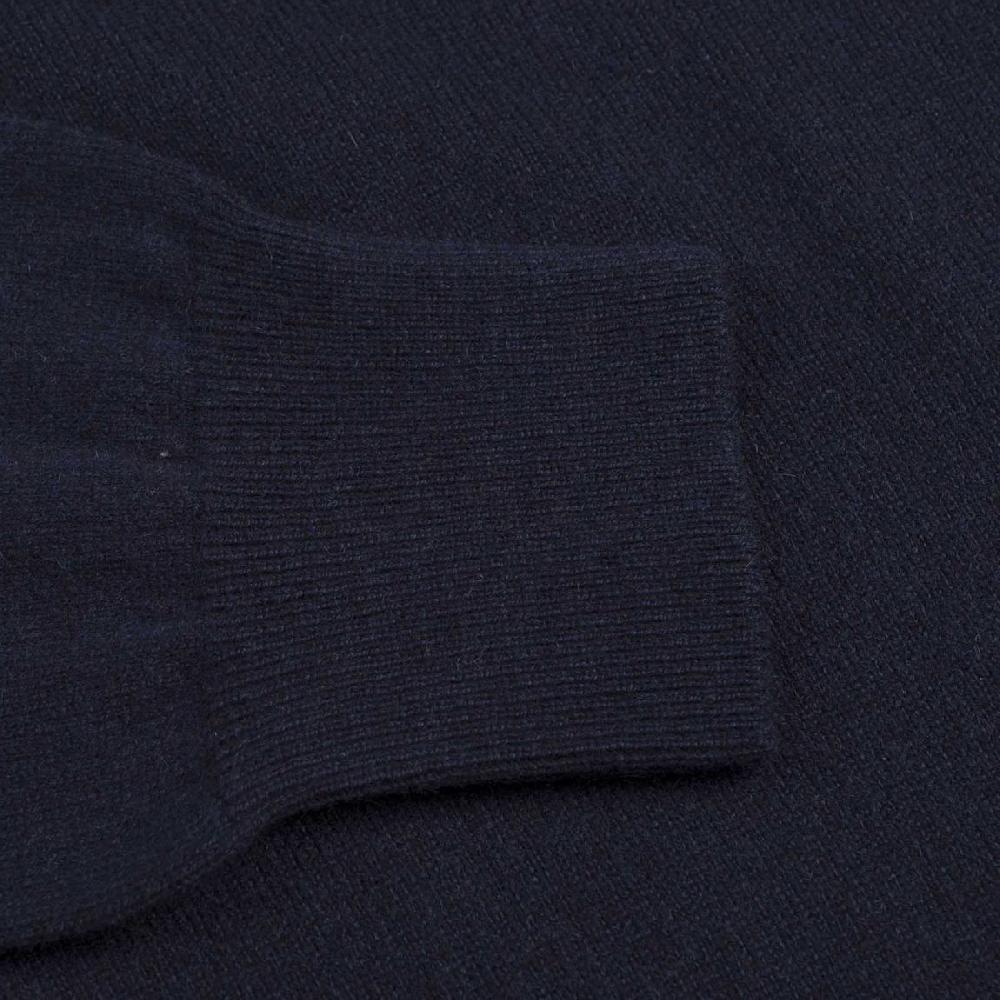 Rubinacci Girocollo in cashmere blu Nuovo