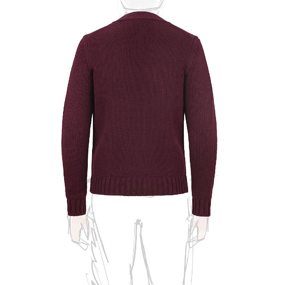 Rubinacci Cardigan cashmere bordeaux Vendita