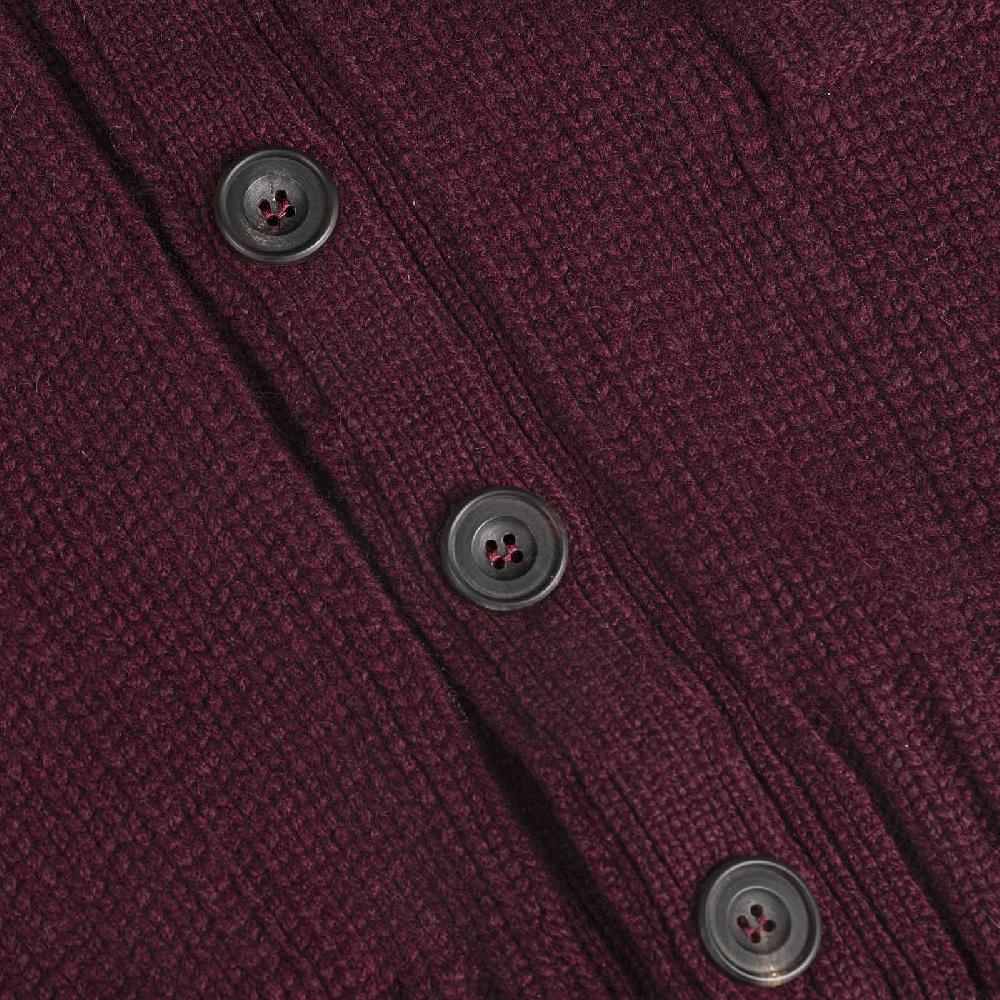 Rubinacci Cardigan cashmere bordeaux Vendita