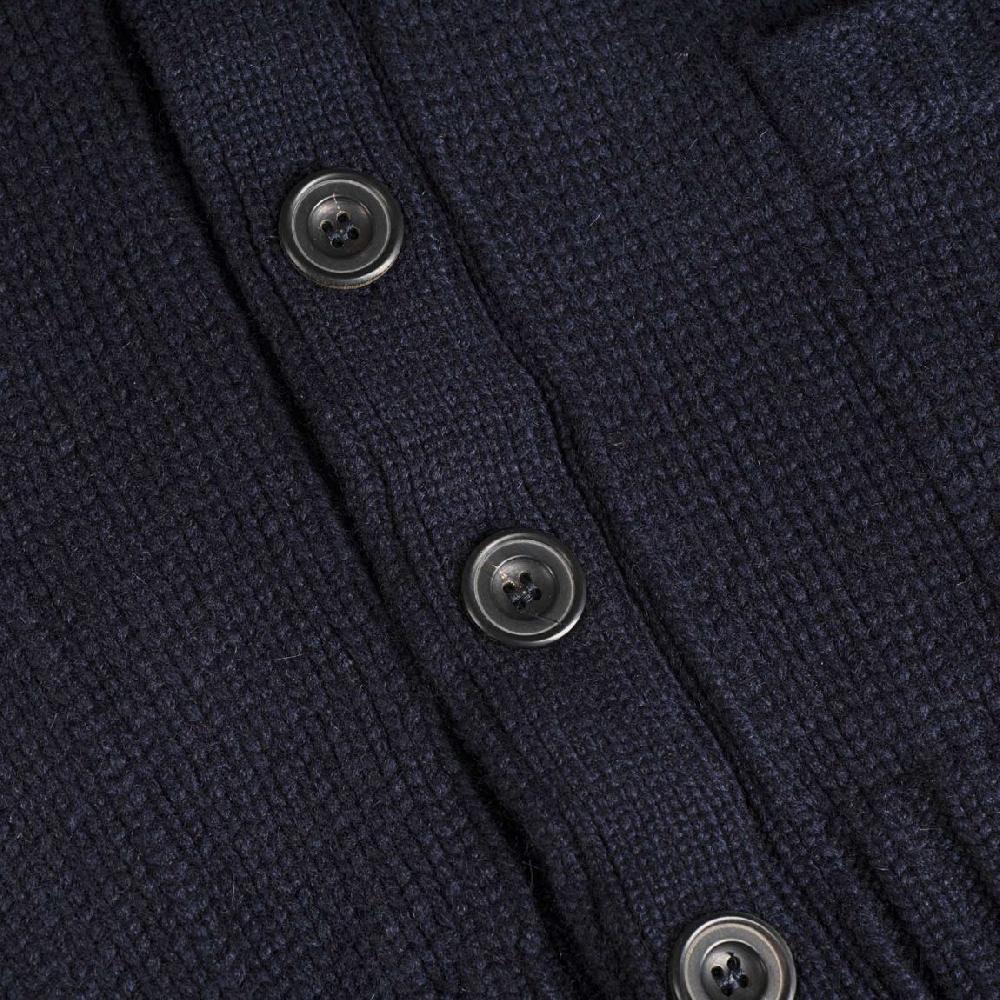 Rubinacci Cardigan cashmere blu Promozione