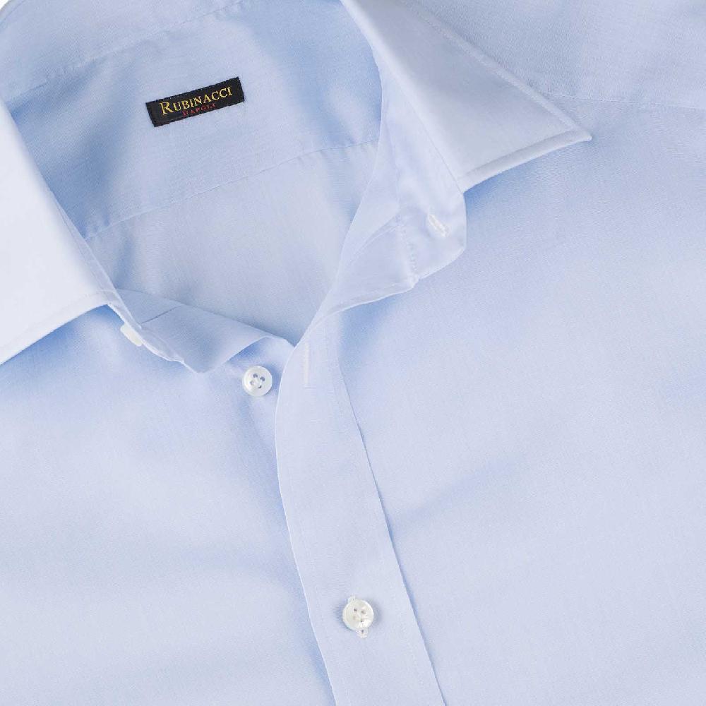 Rubinacci Camicia in cotone azzurra Pezzi Unici