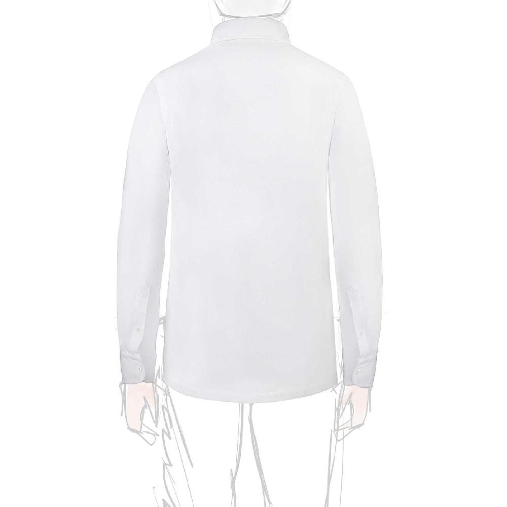 Rubinacci Camicia in piquet bianca Sconto