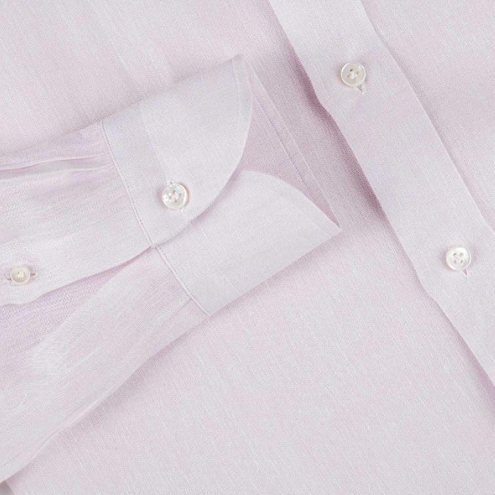 Rubinacci Camicia lino rosa Sconti questo mese