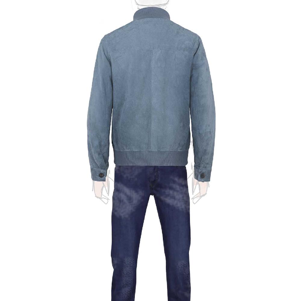 Rubinacci Bomber in camoscio avion Saldi Di Fabbrica