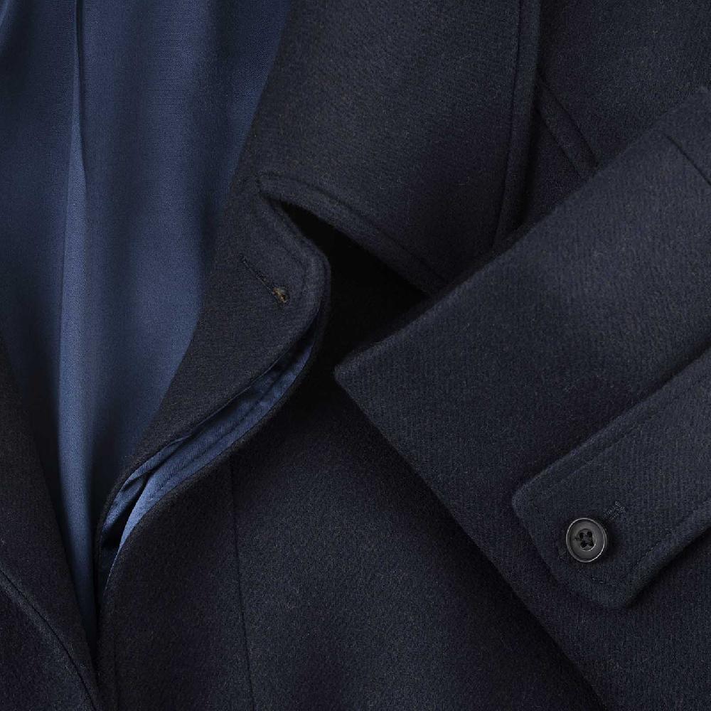 Rubinacci Cappotto raglan in lana skyfall blu In Saldo