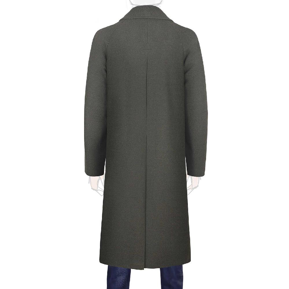 Rubinacci Cappotto raglan in lana skyfall verde Nuova