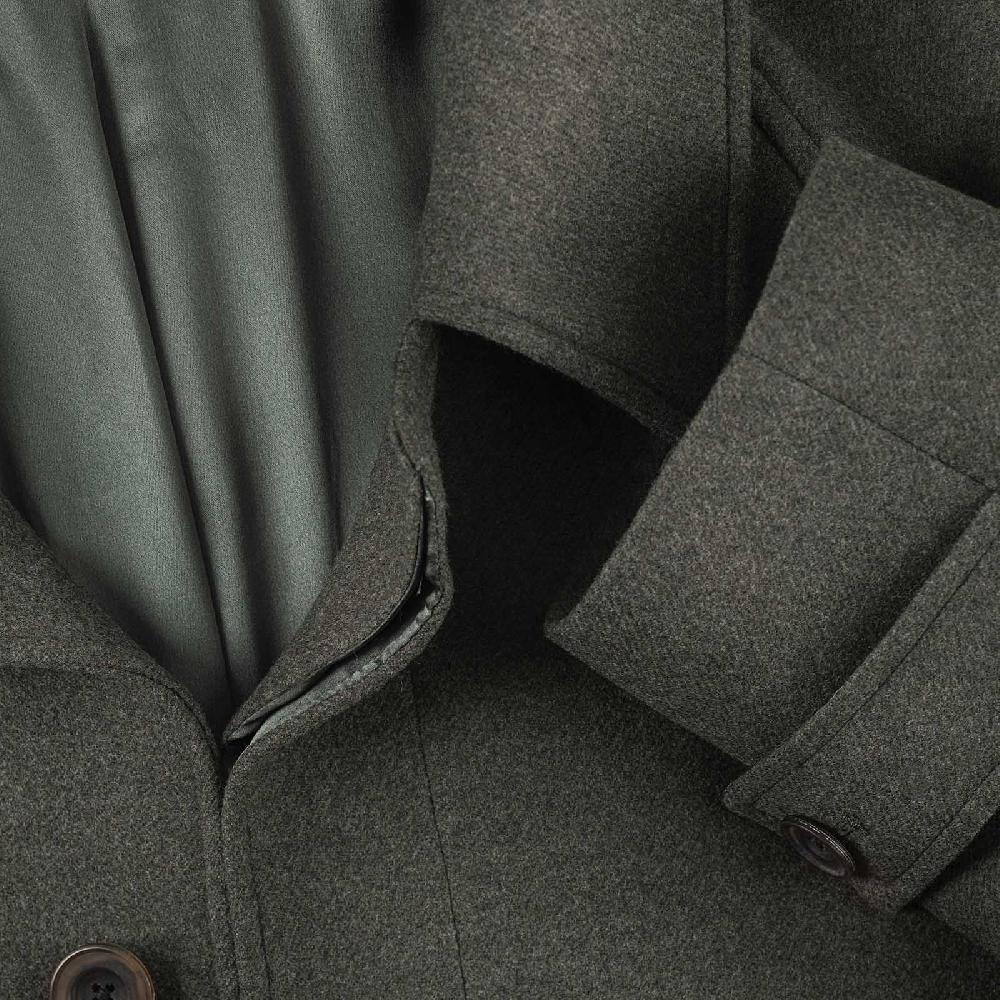 Rubinacci Cappotto raglan in lana skyfall verde Nuova
