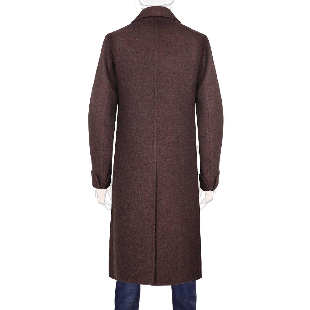 Rubinacci Cappotto doppio petto in cashmere bordeaux Limited Edition Spedizione Gratuita