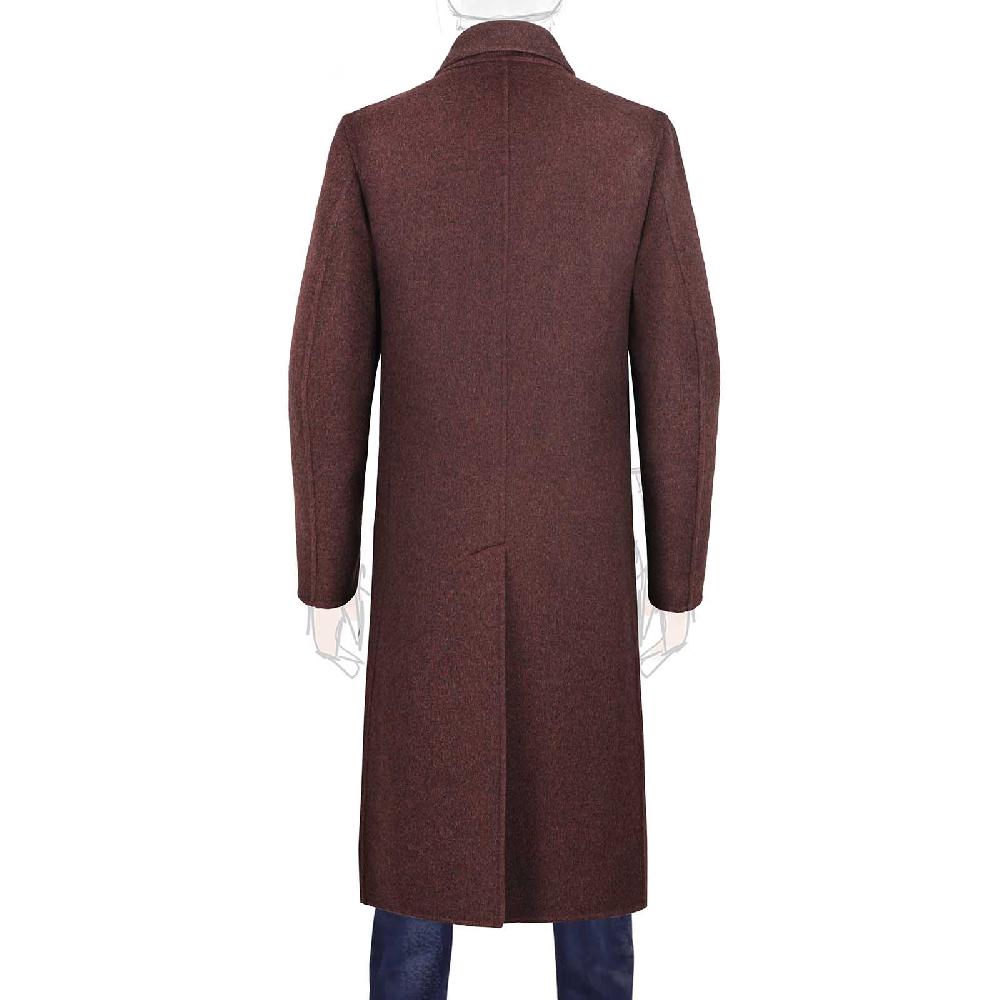 Rubinacci Cappotto in cashmere bordeaux Limited Edition Pezzi Unici