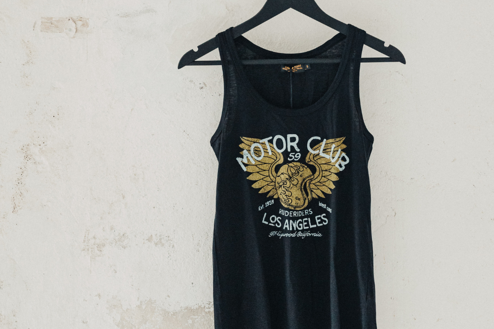 Rude Riders Canotta Donna Motor Brigade Nera In Saldo