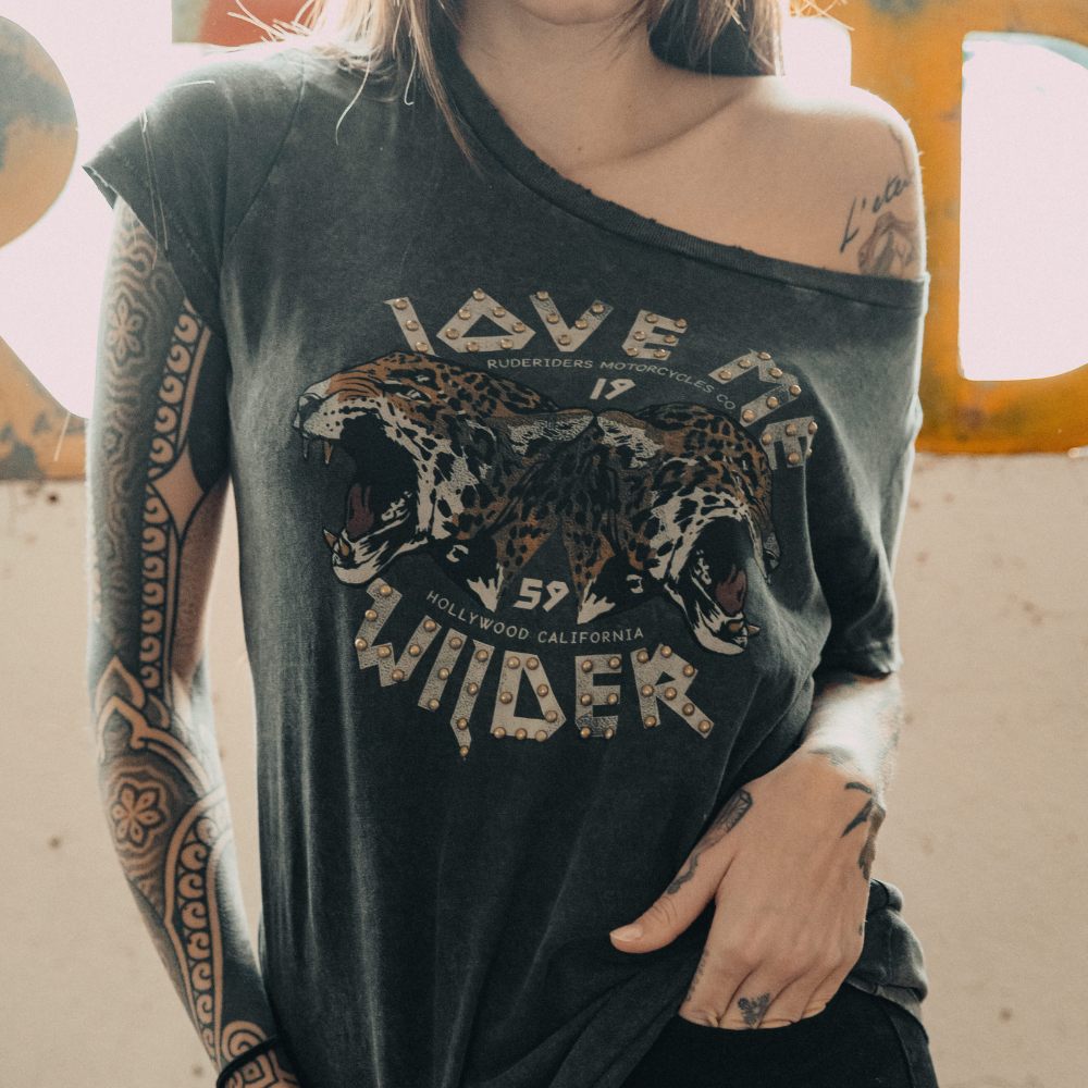 Rude Riders T-Shirt Donna Wilder Pezzi Unici