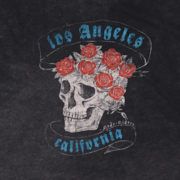 Rude Riders T-Shirt Donna Skull & Roses Limited Ed Qualità Garantita