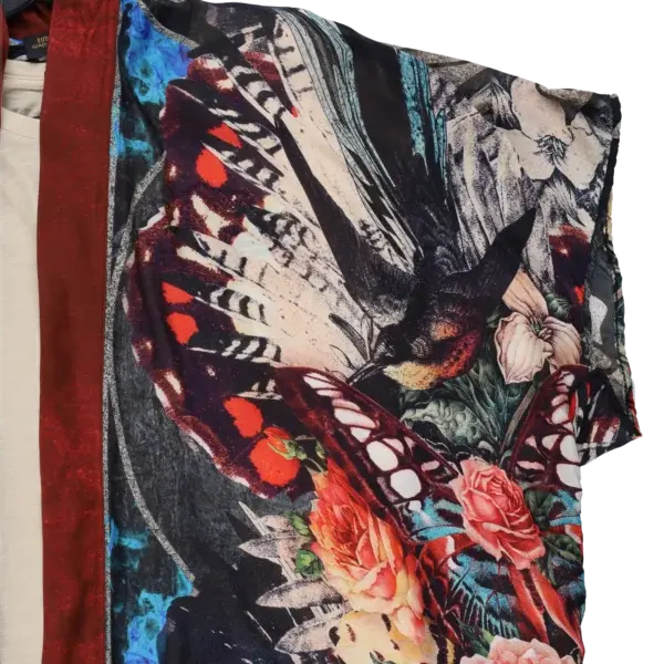 Rude Riders Kimono Donna Skull & Roses Saldi Di Fabbrica