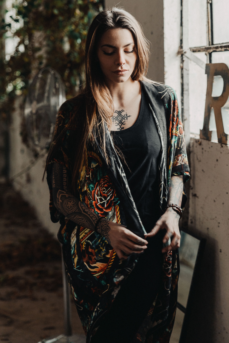 Rude Riders Kimono Skull&Butterfly In Saldo