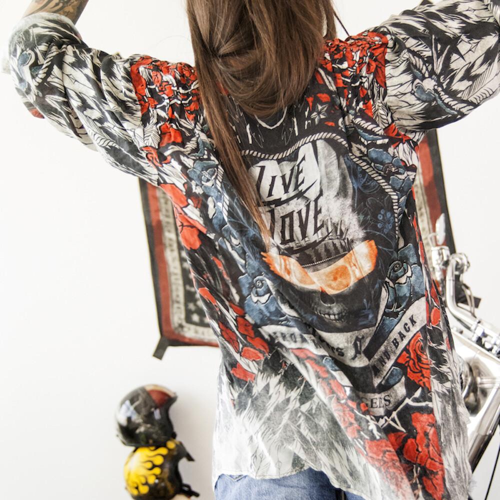 Rude Riders Shirt Donna Roses Italy