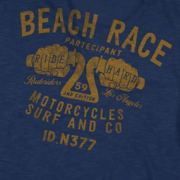 Rude Riders T-Shirt Uomo Beach Race Limited Ed Vendite Flash