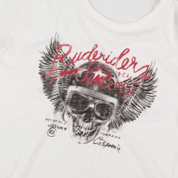 Rude Riders T-Shirt Uomo Skull Helmet Limited Ed Spedizione Gratuita