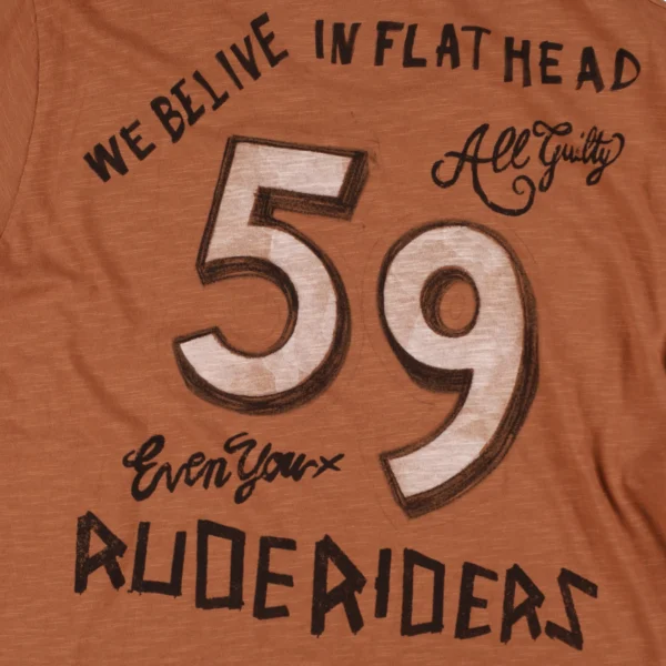 Rude Riders T-Shirt Uomo Flat Head Limited Ed Pezzi Unici