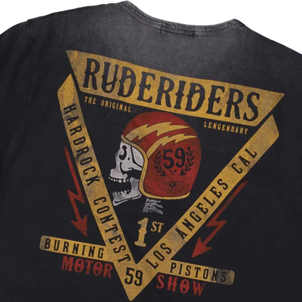 Rude Riders T-Shirt Uomo Hard Rock Limited Ed Soddisfazione Garantita