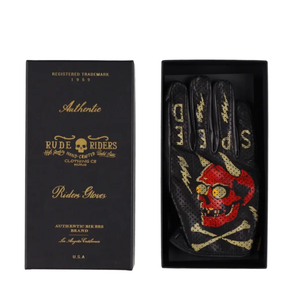 Rude Riders Guanti moto in pelle Speed Demon Negozi Online