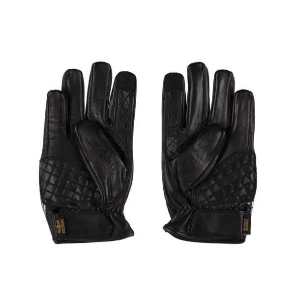 Rude Riders Guanti moto in pelle Flames Consegna Veloce
