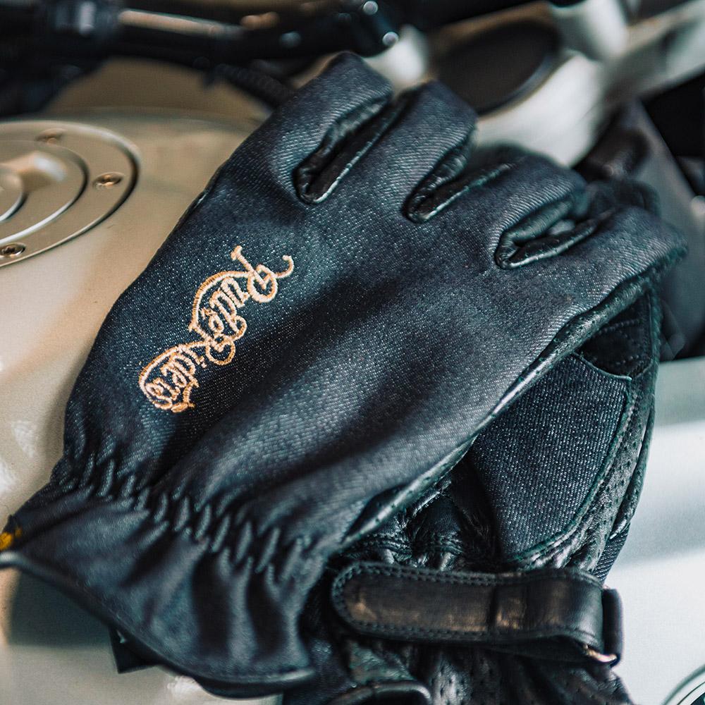 Rude Riders Guanti moto Urban Denim Black Convenienza