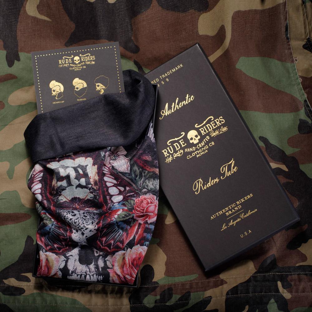 Rude Riders Tube Skull & Roses Negozio