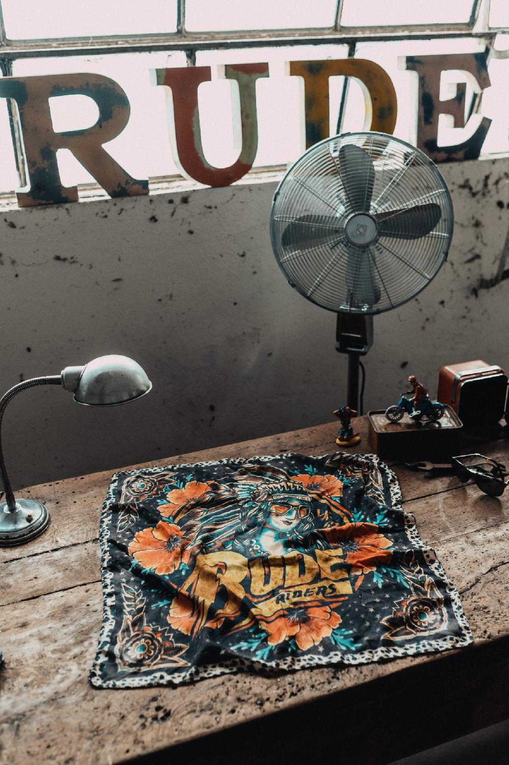 Rude Riders Bandana Black Indian In Linea