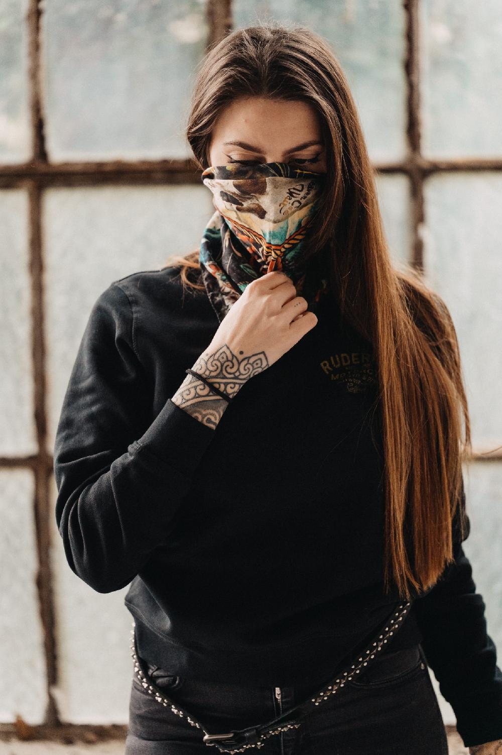 Rude Riders Bandana Skull&Butterfly Qualità Garantita