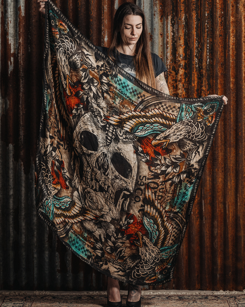 Rude Riders Foulard Skull & Eagle Convenienza