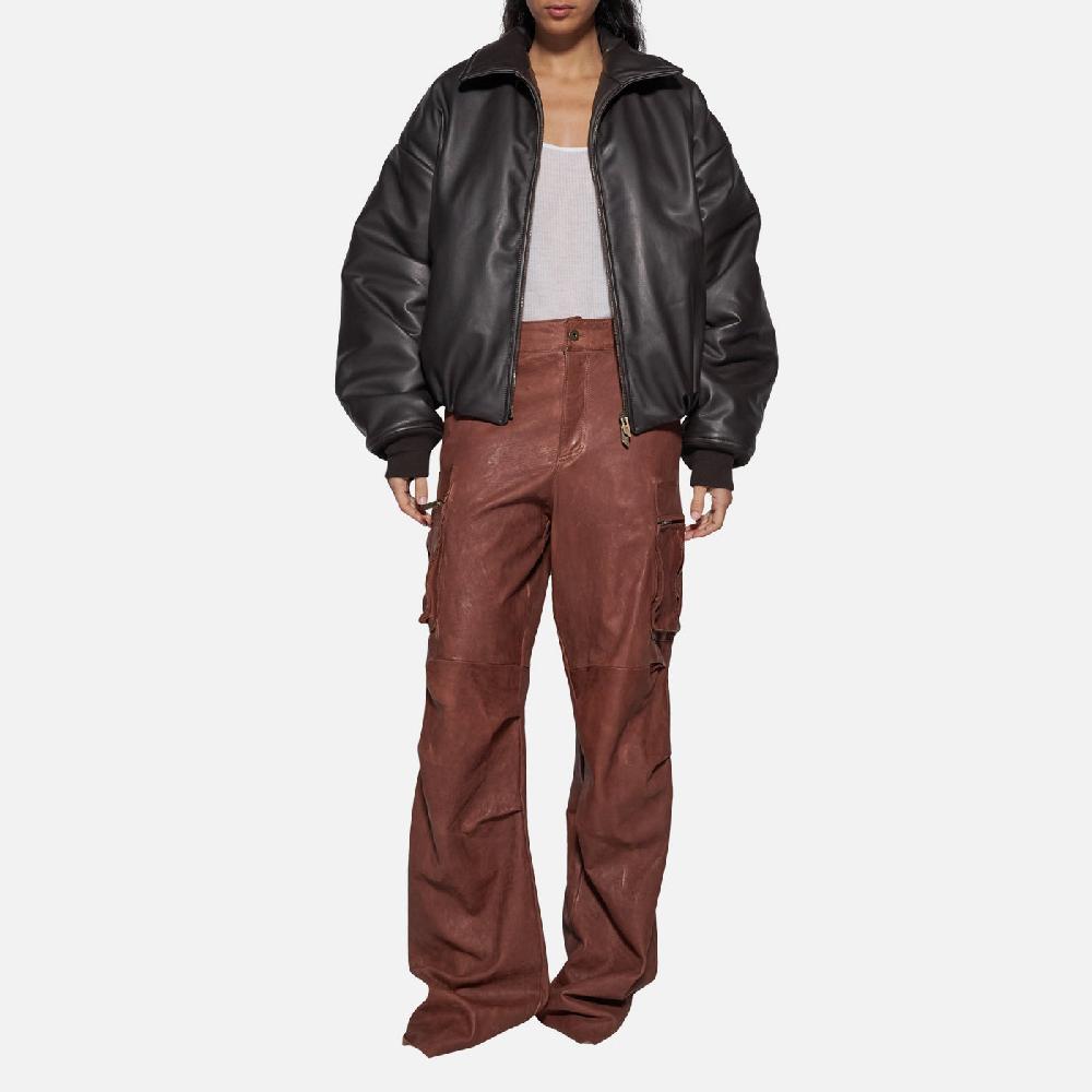 Salvatore Santoro BOMBER IN PELLE - TESTA DI MORO Saldi