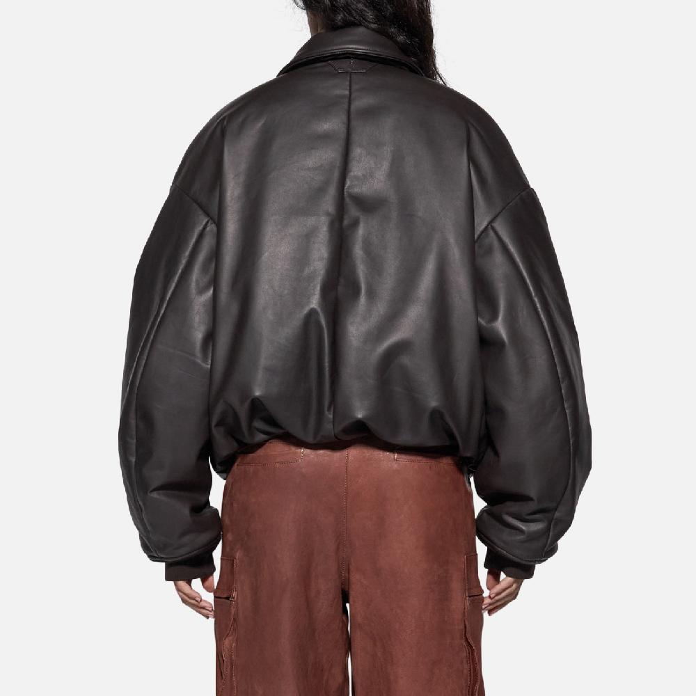 Salvatore Santoro BOMBER IN PELLE - TESTA DI MORO Saldi