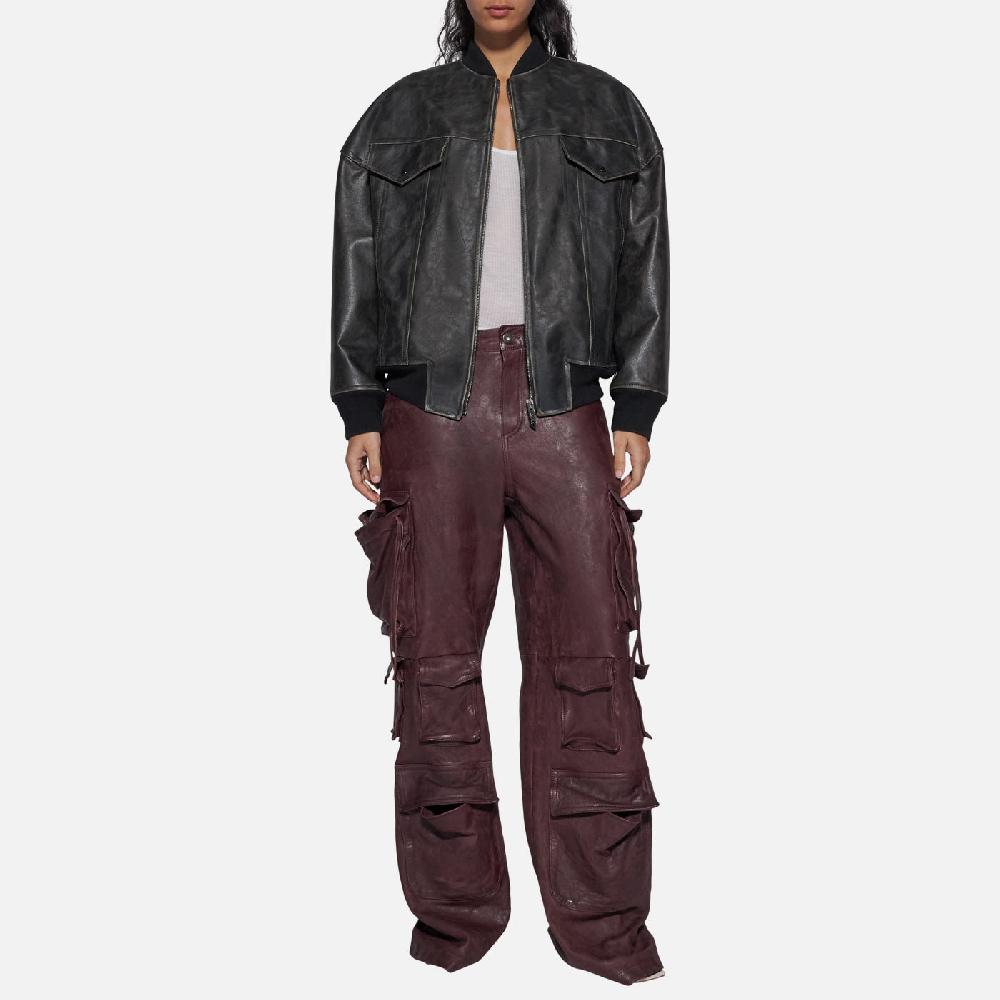 Salvatore Santoro BOMBER IN PELLE - BLACK Vendita Economica