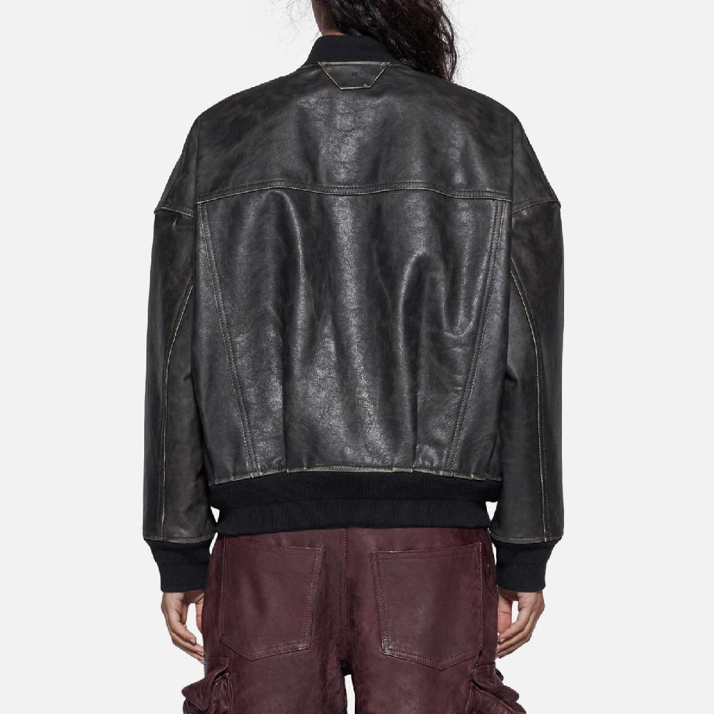 Salvatore Santoro BOMBER IN PELLE - BLACK Vendita Economica