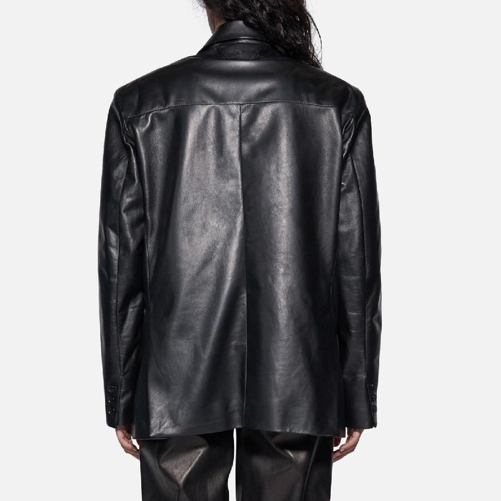 Salvatore Santoro BLAZER IN PELLE - BLACK I Più Venduti