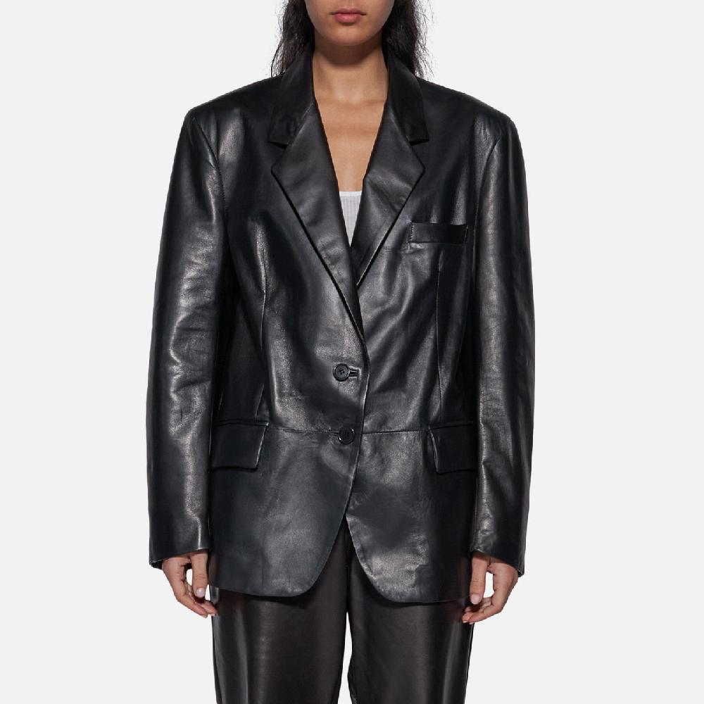 Salvatore Santoro BLAZER IN PELLE - BLACK I Più Venduti