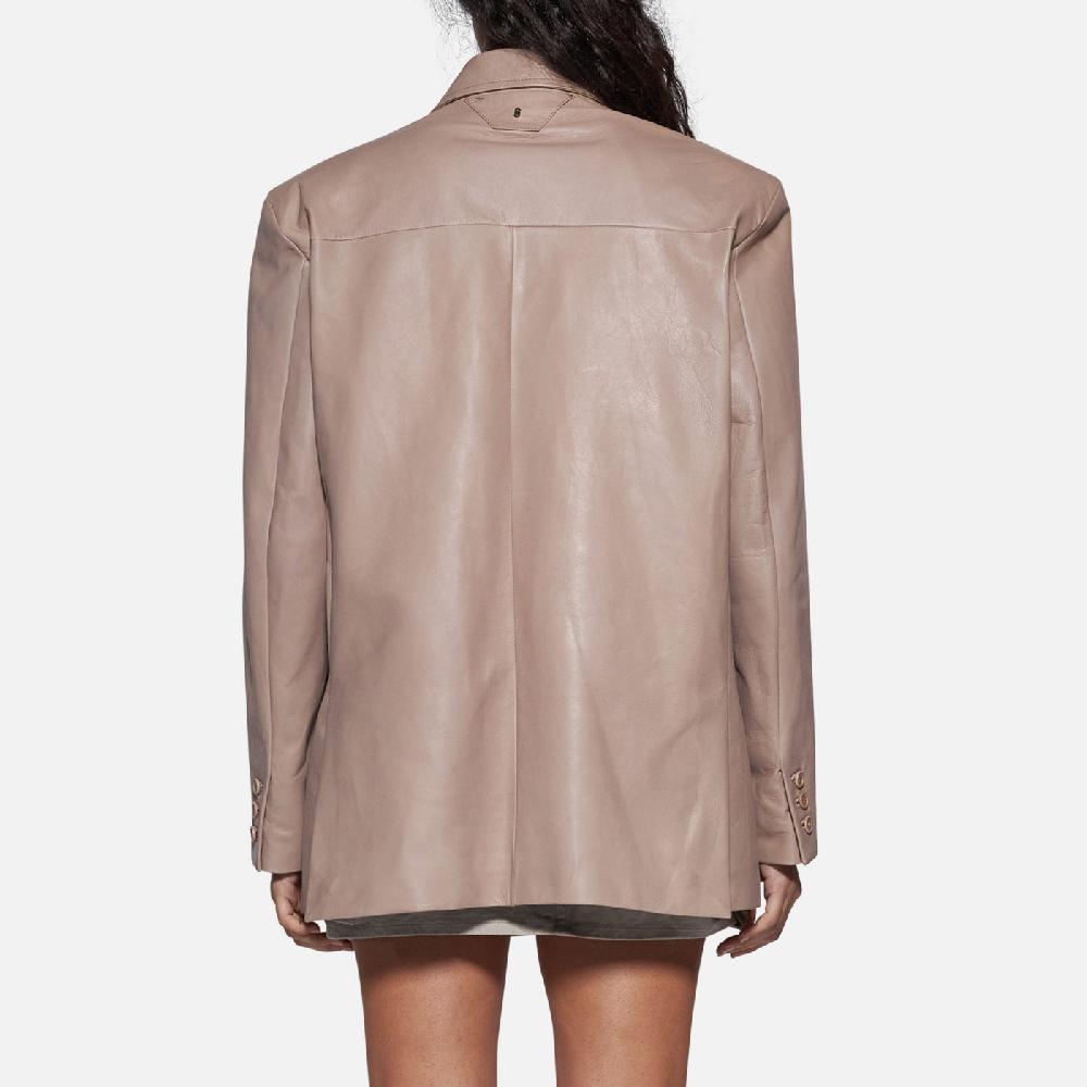 Salvatore Santoro BLAZER IN PELLE - NUDE Negozio