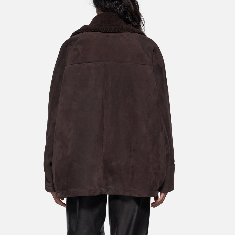 Salvatore Santoro GIACCA IN SHEARLING - DARK BROWN In Saldo