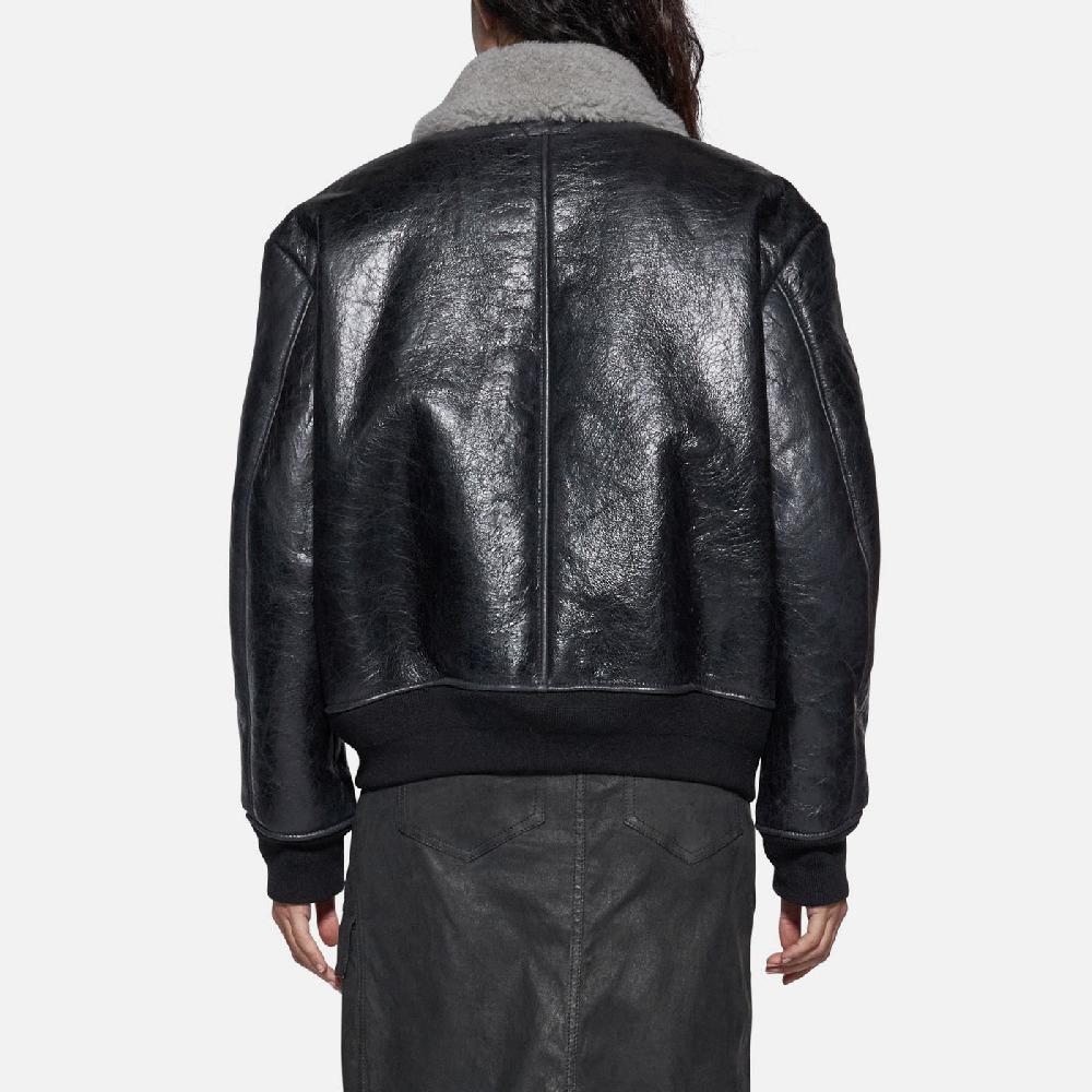 Salvatore Santoro GIACCA IN SHEARLING - BLACK Nuova