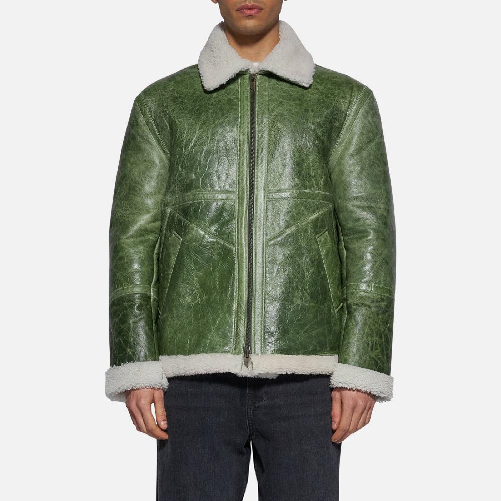 Salvatore Santoro GIACCA IN SHEARLING - GREEN 2025